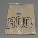 Halloween Shirts for Girl Boy Embroidered Boo Ghost Graphic T-Shirt Kids Funny Spooky Season Short Sleeve Tee Tops (9-10 Years)