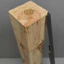 Architectural Mailboxes 23" Height, No Dig, 4x4 Wooden Pine Post Insert with Anchor Kit for Slip Over Posts