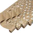 American Greetings Vintage Kraft Christmas Wrapping Paper Rolls, Black, White, and Brown Kraft Holiday Gift Wrap (80 sq. ft., 4 Rolls-30 in. x 8 ft.) Snowflakes, Snowmen, Trees, Merry Christmas
