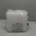 IRIS USA 5" x 7" Photo Storage Box Craft Keeper, Transparent Protection Container with 6 Organization Holder Cases for Pictures, Tasks, Scrapbooking, Stationery Storage, Clear