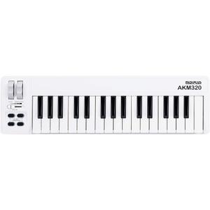 Midiplus AKM320 32 Key MIDI Keyboard Controller, White