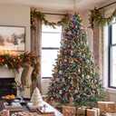 HOLLO STAR 7.5ft Prelit Christmas Tree, Multi-Color RGBW Lights