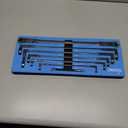 DISEN Upgraded Double Jointed Extra Long Flex Head Ratchet Wrench Set, 6 PCS Metric 8-19mm Box End Ratcheting Wrench set with Magnetic Pickup Tool, 72-Teeth, Cr-V Steel,12 Point, Grey Nickel