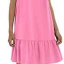 Maggy London Women's Boatneck Tent Dress with Sleeve Bands, Size 2