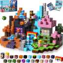 150 PCS 0.8in Magnetic Blocks - Magnet Toys, Magnetic Building Blocks Cubes, Stacking Magnets, Birthday Gifts for Age 3+ Years Old (Theme: Princess & Knight)