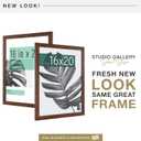 MCS Studio Gallery 16x20 Poster Frame Walnut Woodgrain Engineered Wood, Vertical & Horizontal Wall Hanging Large Picture Frame for Photos, Posters & Art Prints (1-Pack)