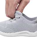 MORENDL Toddler Shoes Baby Walking Sock Shoes Infant Sneakers 0-4 Years Boy Girl Barefoot Tennis Shoe Non-Slip Brethable (Gray)