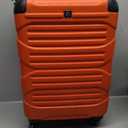 Expandable Carry On Luggage, 20 Inch Hard Shell Travel Suitcase,Rolling Lightweight Suitcases with Wheels TSA Lock (Orange)