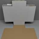 50 Pack 12.125x9.125x2'' Easy-Fold Corrugated Mailers, Height adjustable Small Shipping boxes for Packaging Mailing books, white (W1292E50)