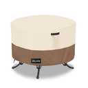 ANartcle Patio Coffee Table Cover, 600D Waterproof Heavy Duty Rectangular Outdoor Table Cover,Patio Furniture Covers,48 x 28 x 16 inch,Beige&Brown.
