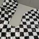 TONIFUL 40 Inch Checkered Number 4 Balloon 4th Race Car Birthday Party Supplies Black and White Large Number Balloon for Girls Boys 4th Birthday Fast Race Car Flag Party Decorations