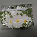 Serwalin 24pcs Small White Daisy Flowers Artificial Fake Wildflower Bouquet, Realistic Faux Daisies Arrangements for Wedding, Vase Centerpiece Table Decorations, DIY Home Party (Not Include Basket)