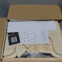 4-in-1 Toddler Kitchen Step Stool, Foldable Learning Standing Tower with Blackboard, Wooden Kitchen Stool Helper for Kids, 1-3 Year Old Boy Girl Gifts