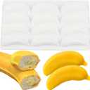 12 Cavity Banana Shape Silicone Chocolate Molds For Chocolate Candy