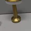 Cordless Metal Desk Lamp, Touch Sensor Control LED Table Lamp,3 Color Stepless Dimmable Battery Powered Lamp for Living Room, Dorm, Home Office (Gold)