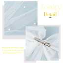 JONKY Bow Veil Bridal Veils Bachelorette Party Hair Clips for Women (Style1)