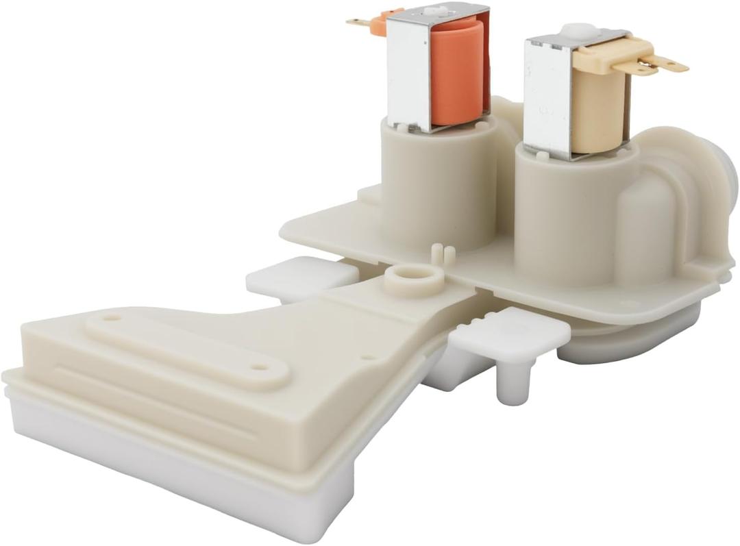 WH13X26535 (White Edition) Washer Water Inlet Valve Compatible with GE Washer Replaces Blue Original Version Replacement WH13X24386 PD00052736 4931303 AP6892695 PS12726769 EAP12726769