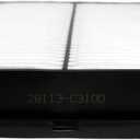 Engine Air Filter 28113-C3100 BA3131 Compatible With Select Hyundai Sonata, Kia Optima (Black)