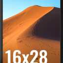 LaVie Home 16x28 Picture Frame for Wall Display, 16x28 Black Picture Frame with HD Plexiglas, 16 x 28 Photo Frame 1 Pack, Display Frame for Vertical or Horizontal, Classic Collection