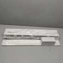 Cordless Faux Wood Blinds 26" W x 36" H, 2 Inch Slat Horizontal Windows Blinds with Crown Valance, Room Darkening, White Blinds for Home Interiors.