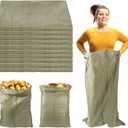 Potato Sack Race Bags, 24x39 - Set of 10, Reusable Sack Race Bags for Family Vegetable Potato Bean Onion Storage