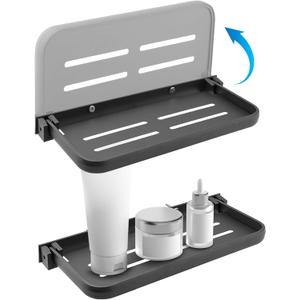 LOQJSS RV Aluminum Foldable Shelf,90 Foldable Wall Shelf RV Shelves Aluminum RV Shelf,Wall-Mounted Folding Shelves,for Camper, Trailer Bed, Kitchen and Sofas