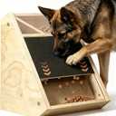Dog Scratch Pad For Nails With Treats And 2 Sandpaper Sheets | Dog Nail Scratch Board With Treat Dispenser, Quiet Design, Interactive Toy And Slow Feeder