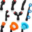 9 Pieces Spray Nozzle Tips Multifunctional Spray Combination Adjustable Nozzles Replacement Garden Part Pump for Replacing Backpack Farm Water Pump Orchard Garden