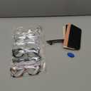 CCVOO 1.25 Reading Glasses for Women, Stylish Eyeglasses, Blue Light Readers for Women, Computer Eye Glasses, Cheaters