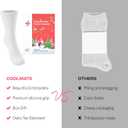 CoolMate GLOBAL Fuzzy Socks for Women Valetines Gift Box, Cozy, Soft, Stocking Stuffers, Comfy Cloud-Like Socks for Spa,Home (C-01. Santa White)
