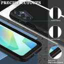 for Samsung Galaxy A16 5G Case with 2 Pack Screen Protector, Belt Clip Holster Kickstand Rugged Full-Body Heavy Duty Protection Military Grade Shockproof Cell Phone Cover (Black)