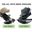 PU Leather Stroller Bumper Bar Compatible with Stokke YOYO3, YOYO2 & Babyzen YOYO+, Foldable Armrest Handle Attachment, for All YOYO Models