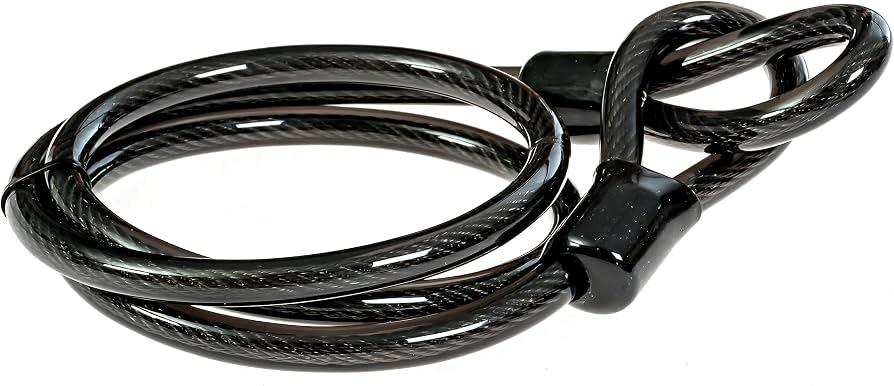 Police Heavy Duty Bike U Lock with Cable – 1” Hardened Steel Bicycle Lock, 48” Cut-Resistant Cable, Waterproof Anti-Theft U-Lock for Bikes, E-Bikes, Scooters, Motorcycles & Outdoor Equipment
