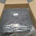 VZZNN 20 Pcs Insulated Shopping Bags for Groceries with Sturdy Zipper and Handles Large Foldable Washable Cooler Reusable Cooler Bags for Hot Cold Food Transport Travel Lunch (Black)