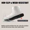 2 x Waterproof Shoe Covers Upgraded,Rain Shoe Covers Reusable Silicone Non Slip Shoe Covers for Outdoor,Rain Shoe Covers for Women and Men (X-Large, Black)