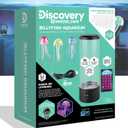 Discovery Jellyfish Aquarium Lamp ColorMorphing LED Bedroom Night Light with Remote| 15 Light Options| Lifelike Floating Jellyfish| Educational Learning Gift| Ages 8+