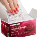 Nail Polish Remover Pads - 100 Pack - Non-Acetone - Individually Wrapped Wipes - Gentle Formula - Fingernail Polish Remover - Bulk Value Set for Home, Salon & Travel