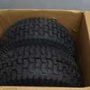 GICOOL 16x6.50-8 Riding Lawn Mower Rubber Tire and Wheel, 2 Pcs Replacement 16x6.5-8nhs Garden Tractor Lawnmower Tyre, Bearing Bore 3/4" & 5/8", 3"-4.5" Centered Hub
