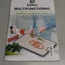 Extra Large Titanium Cutting Board for Kitchen with Juice Groove, Versatile for Chopping, Serving, Bread, Meat, Veggies, Pure Titanium and Wheat Straw PP, 17 x 12 inch