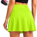 Women's Cycling Skirts 4D Padded Bike Shorts with Pockets High Waist Biking Skort for Road Mountain Bicycle Riding S