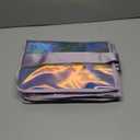 Iridescent Clear Beach Bag for Women, Large Pool Tote Cruise Vacation Essentials - Waterproof, Zipper Closure (Large - Iridesent Purple)