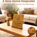 Housewarming Gifts for New Home: New Home/New Chapter/New Memories to Make - Wooden Home Decor Accents for New Homeowners