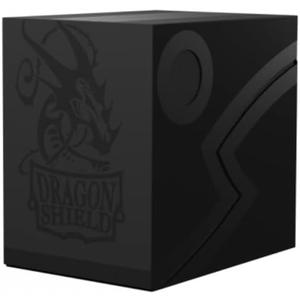 Dragon Shield Double Shell Card Deck Box Shadow Black/Black Sturdy TCG, OCG Card Storage Compatible with Pokemon Yugioh Commander and MTG Magic: The Gathering Cards