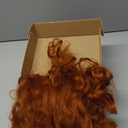 Glueless Lace Wig Pre-Plucked Ginger 13x6 Yaki Crazy Body Wave Wig Pre-Cut Synthetic Ginger Wear And Go Wig With Natural Hairline