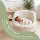 Child Photography Props Cotton Newborn Photo Sofa Seat Mini Posing Cushion White