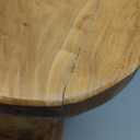 WELLAND Natural Cedar Stump Stool, 14" End Table, Live Edge Side Table, Plant Stand, Small Nightstand, Mushroom Stool for Living Room, Bedroom, Patio, Garden