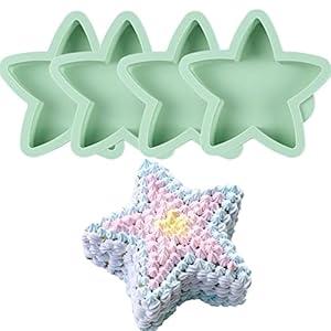 4Pcs Heart Layer Pans Set, 6 Inch Rainbow Cake Baking Pans,Love Silicone Cake Molds for Children's Day Pizza Vegetable Pancake and Resin Crafts Random color