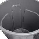 Rubbermaid Commercial Products BRUTE Heavy-Duty Round Trash/Garbage Can, 10-Gallon, Gray, Outdoor Waste Container for Landscapers/Construction/Restaurants/Back of House/Offices/Warehouses, Pack of 6