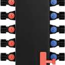 49615 18-Port PEX Manifold Compatible with Viega Manabloc | 10 Cold 8 Hot Full-House Water Distribution, 3/4" Inlet 1/2" Zero Lead Alloy PEX CrimpSuitable for crimping, 49615 pex manifold with 18 valves
