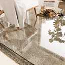 Tempered Glass Chair Mat for Carpet 58"x44", Floor Protector